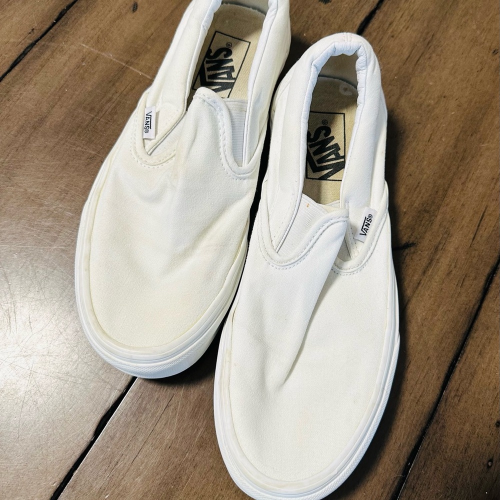 Vans Classic White Slip-On Shoes